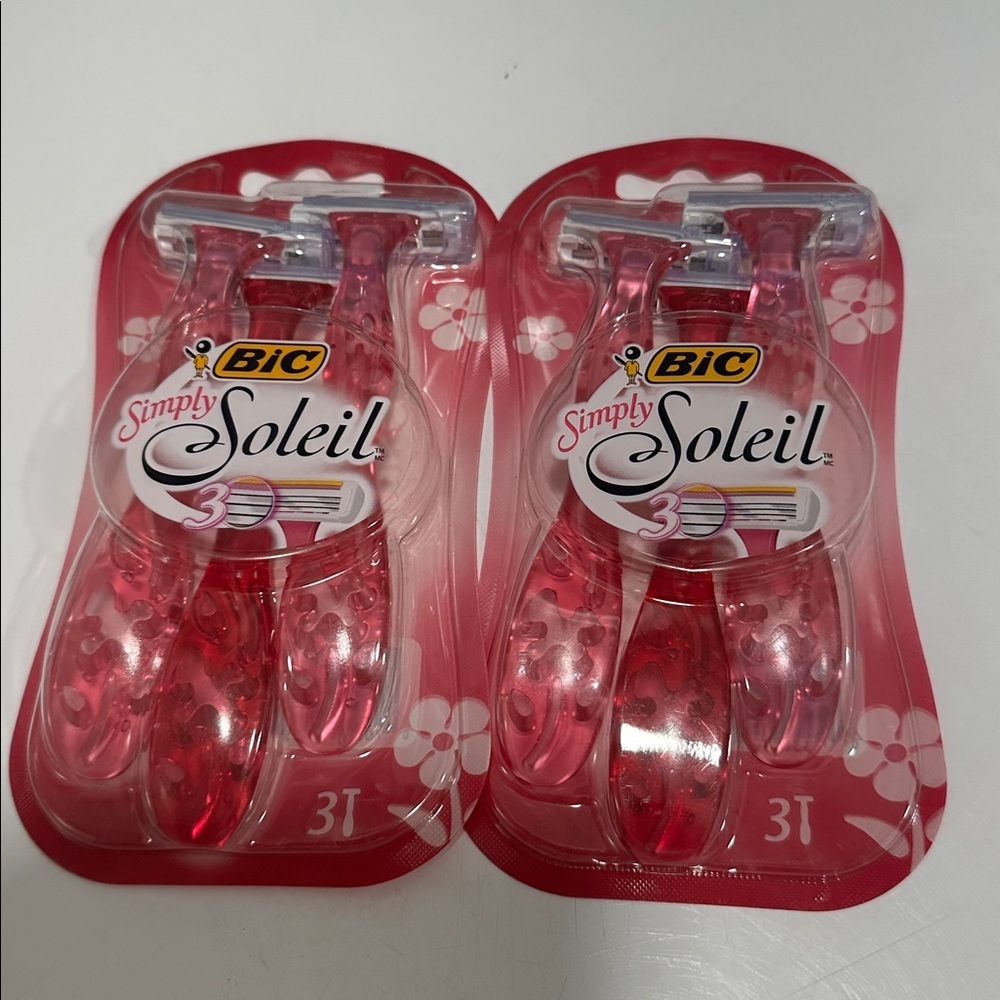 Women’s Bic Simply Soleil Disposable Razors 2 pack 3 razors each pack